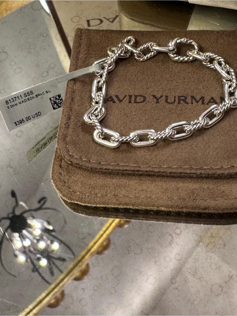 NWT AUTHENTIC David Yurman Madison 5.5mm Chain Bracelet - Size Small - Picture 5 of 12